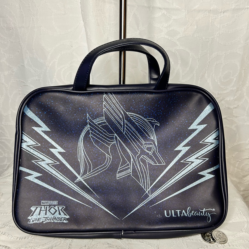 Limited Edition Ulta Beauty Marvel Studios Thor Love & Thunder Navy Cosmetic Bag